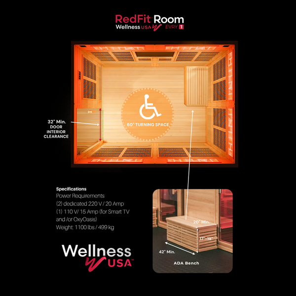 RedFit™ Room EVRY1 - ADA Compliant Sauna